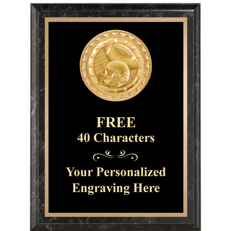 6X8 BLACK EXECUTIVE INSERT PLQ