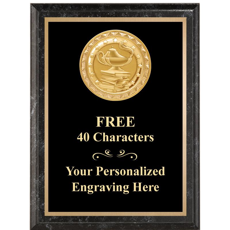 6X8 BLACK EXECUTIVE INSERT PLQ