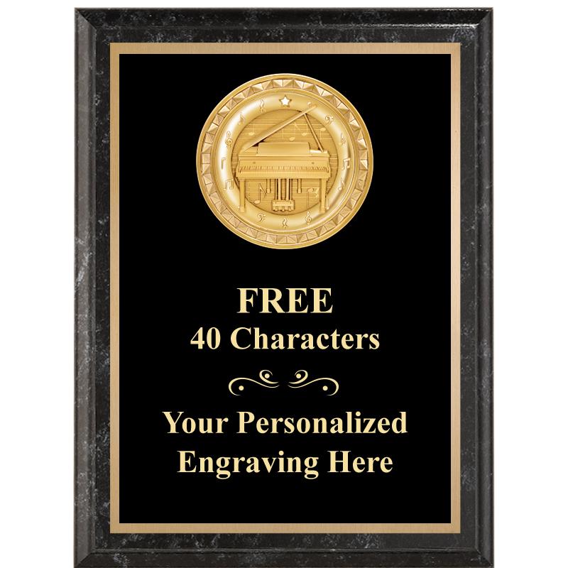 6X8 BLACK EXECUTIVE INSERT PLQ