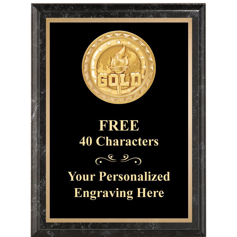 6X8 BLACK EXECUTIVE INSERT PLQ