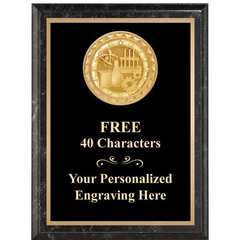 6X8 BLACK EXECUTIVE INSERT PLQ