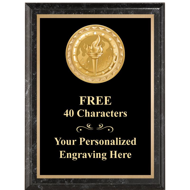 6X8 BLACK EXECUTIVE INSERT PLQ