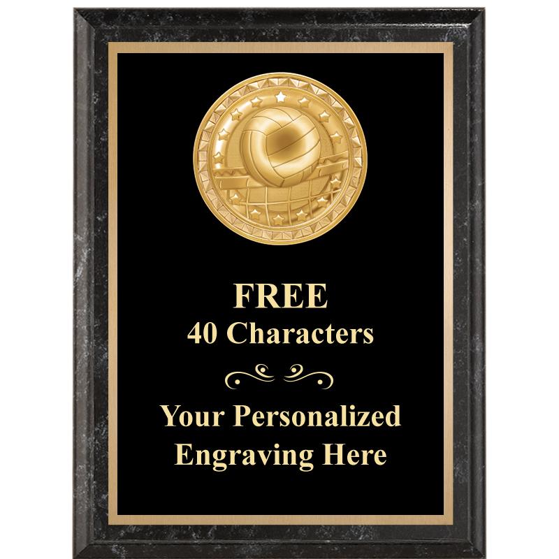 6X8 BLACK EXECUTIVE INSERT PLQ