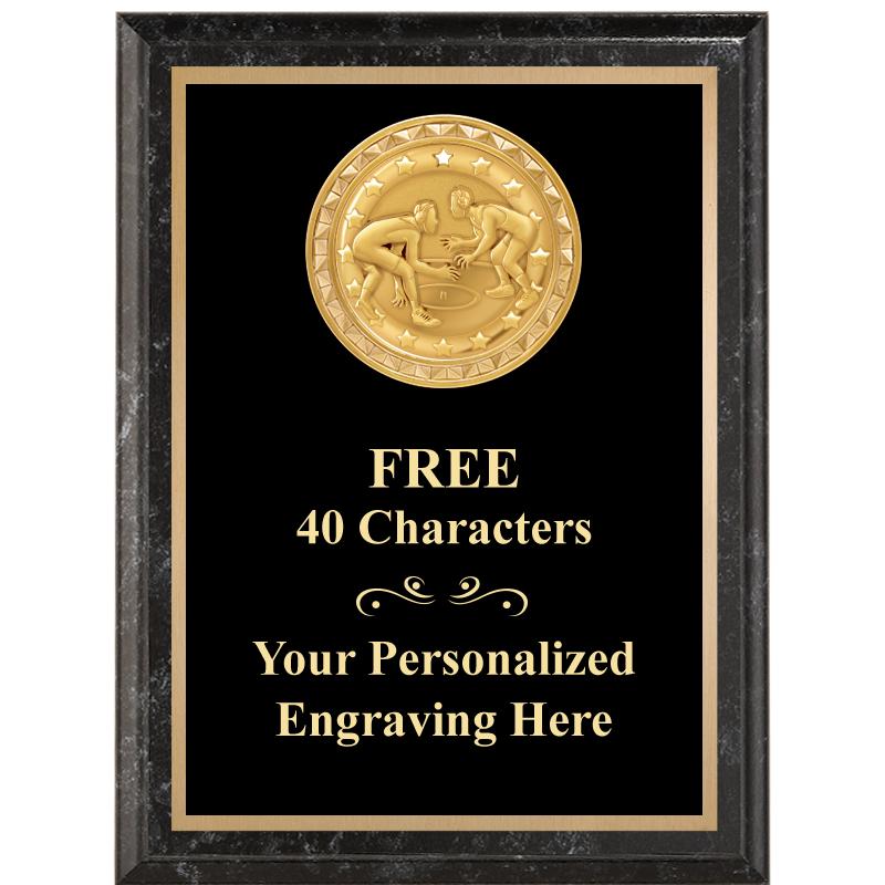 6X8 BLACK EXECUTIVE INSERT PLQ