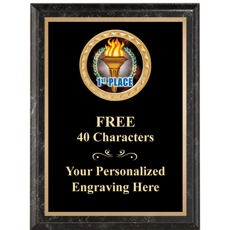 6X8 BLACK EXECUTIVE INSERT PLQ