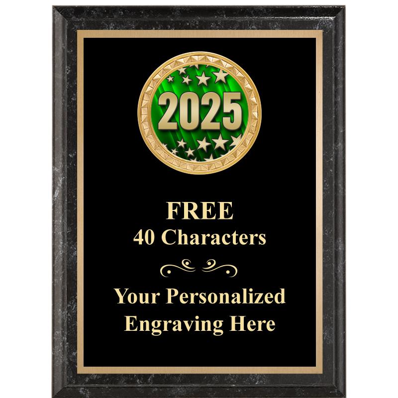 6X8 BLACK EXECUTIVE INSERT PLQ