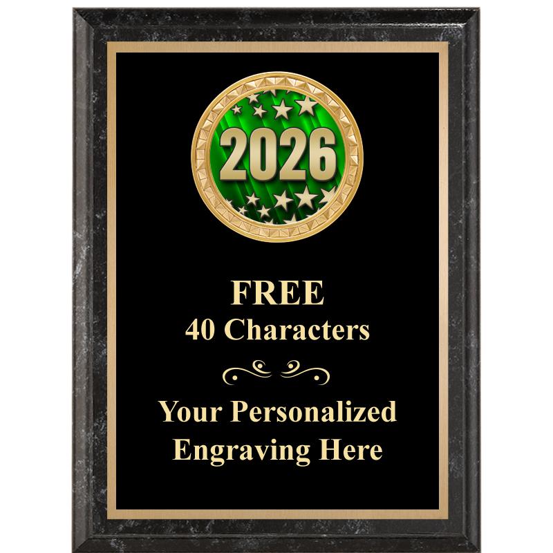 6X8 BLACK EXECUTIVE INSERT PLQ