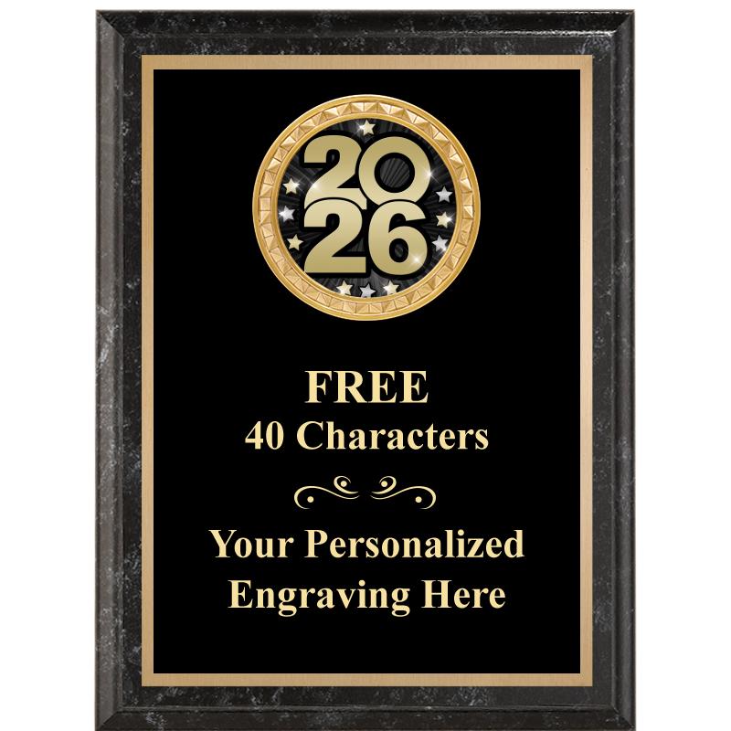 6X8 BLACK EXECUTIVE INSERT PLQ