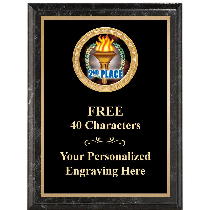 6X8 BLACK EXECUTIVE INSERT PLQ