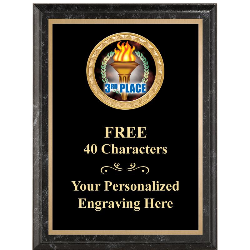 6X8 BLACK EXECUTIVE INSERT PLQ