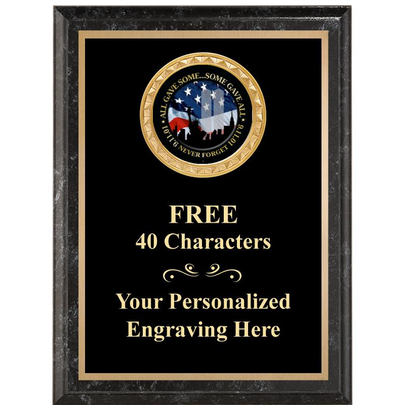 6X8 BLACK EXECUTIVE INSERT PLQ