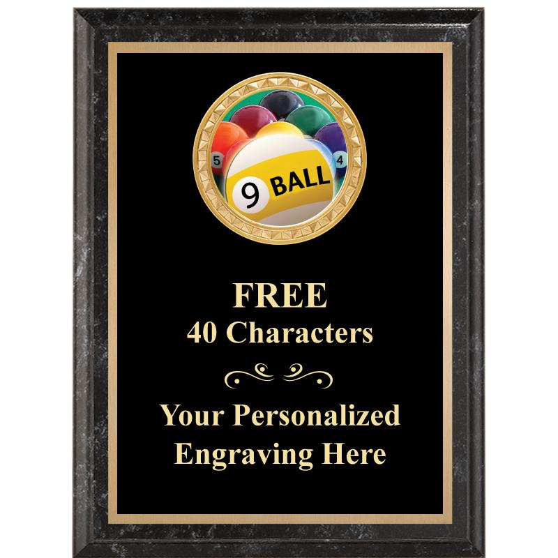 6X8 BLACK EXECUTIVE INSERT PLQ