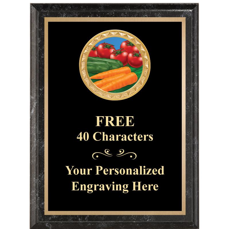 6X8 BLACK EXECUTIVE INSERT PLQ