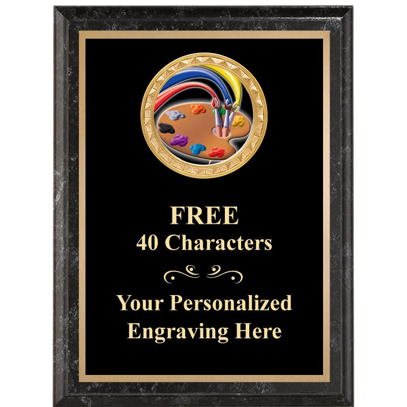 6X8 BLACK EXECUTIVE INSERT PLQ