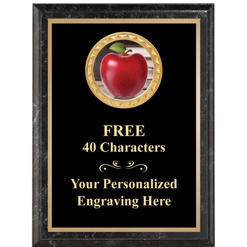 6X8 BLACK EXECUTIVE INSERT PLQ