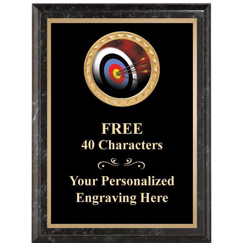 6X8 BLACK EXECUTIVE INSERT PLQ