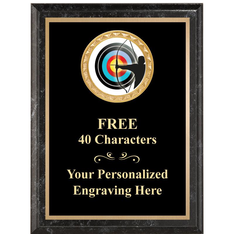 6X8 BLACK EXECUTIVE INSERT PLQ