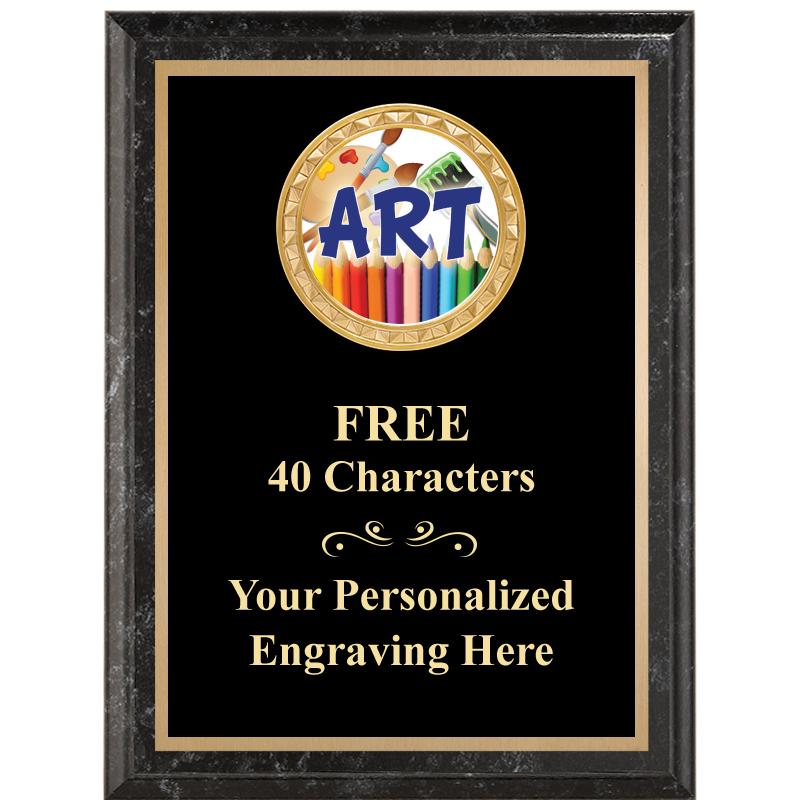 6X8 BLACK EXECUTIVE INSERT PLQ