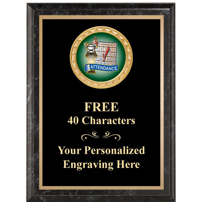 6X8 BLACK EXECUTIVE INSERT PLQ