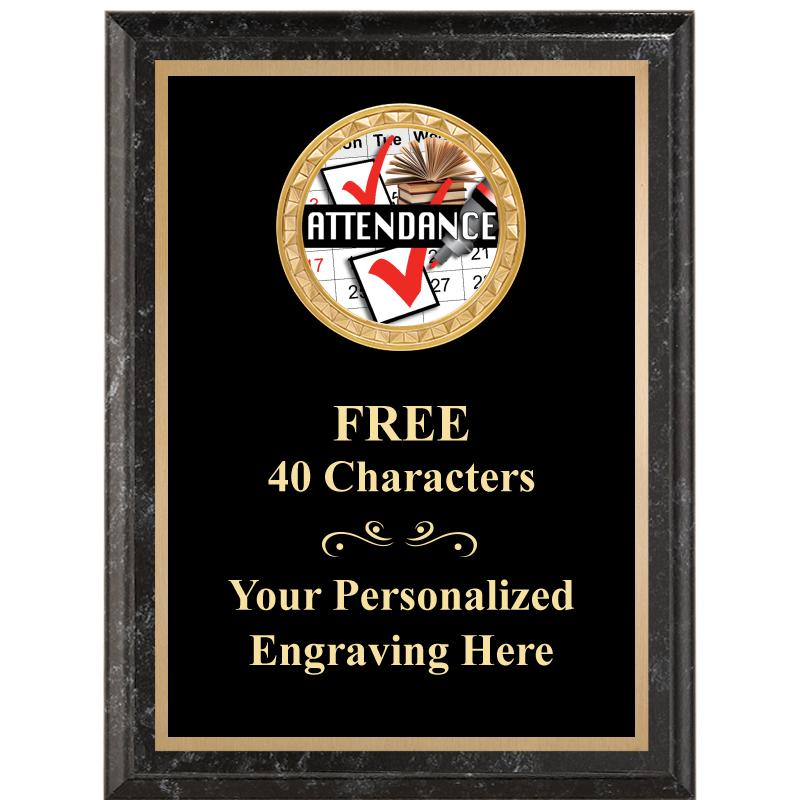 6X8 BLACK EXECUTIVE INSERT PLQ