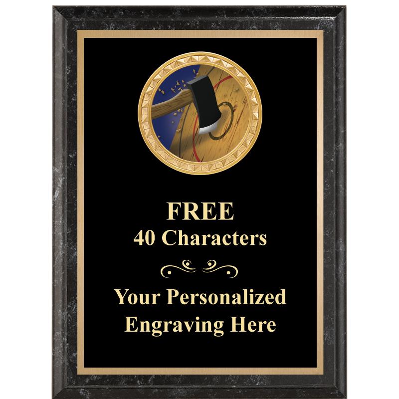 6X8 BLACK EXECUTIVE INSERT PLQ