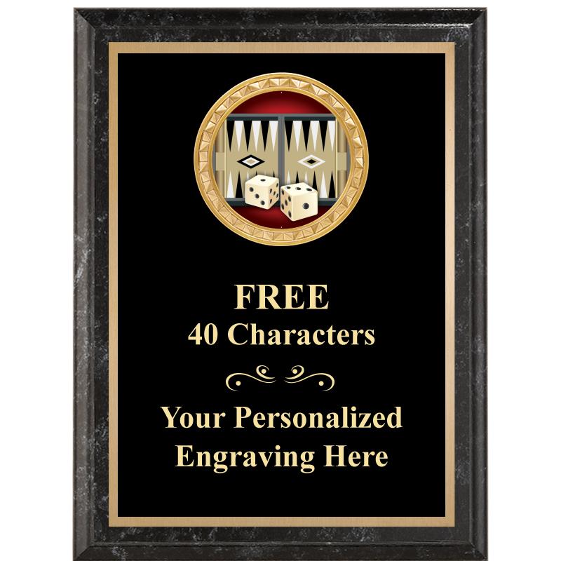 6X8 BLACK EXECUTIVE INSERT PLQ