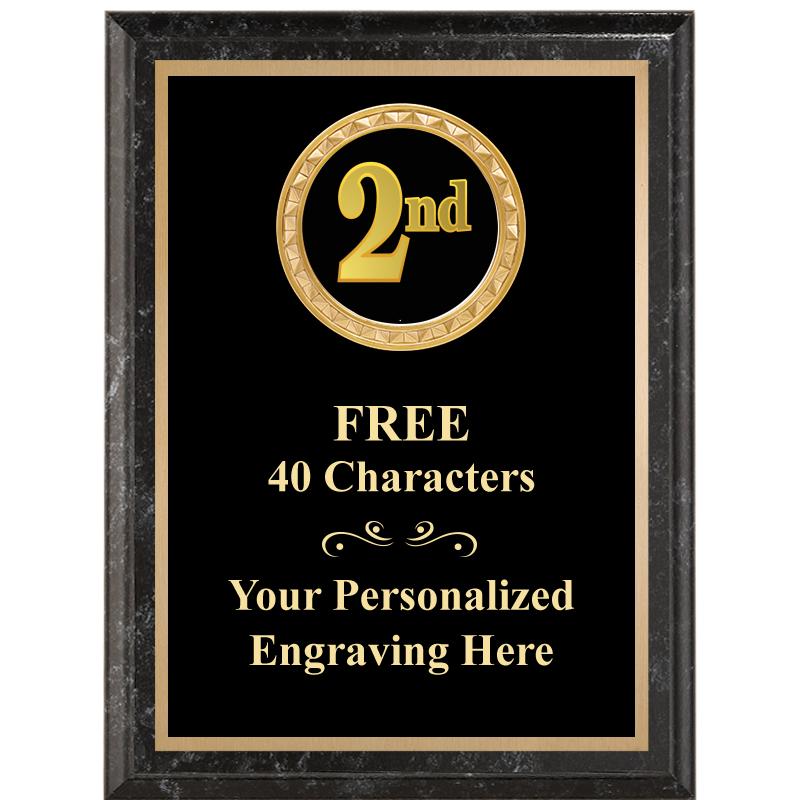 6X8 BLACK EXECUTIVE INSERT PLQ