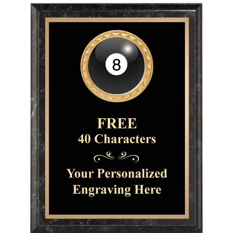 6X8 BLACK EXECUTIVE INSERT PLQ