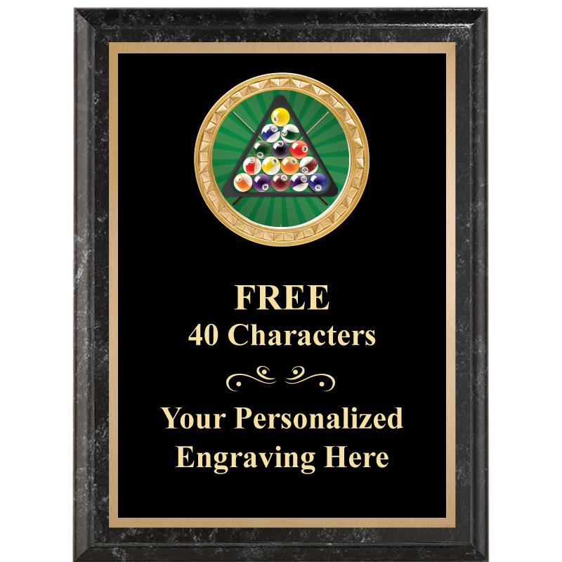 6X8 BLACK EXECUTIVE INSERT PLQ