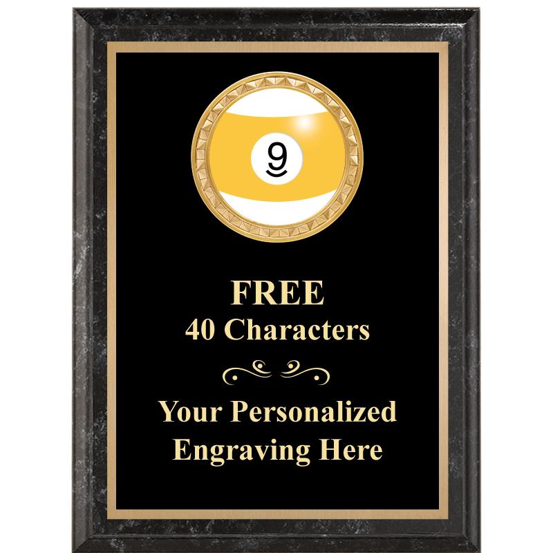 6X8 BLACK EXECUTIVE INSERT PLQ