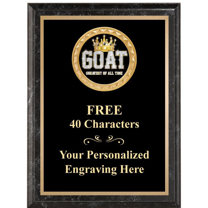 6X8 BLACK EXECUTIVE INSERT PLQ