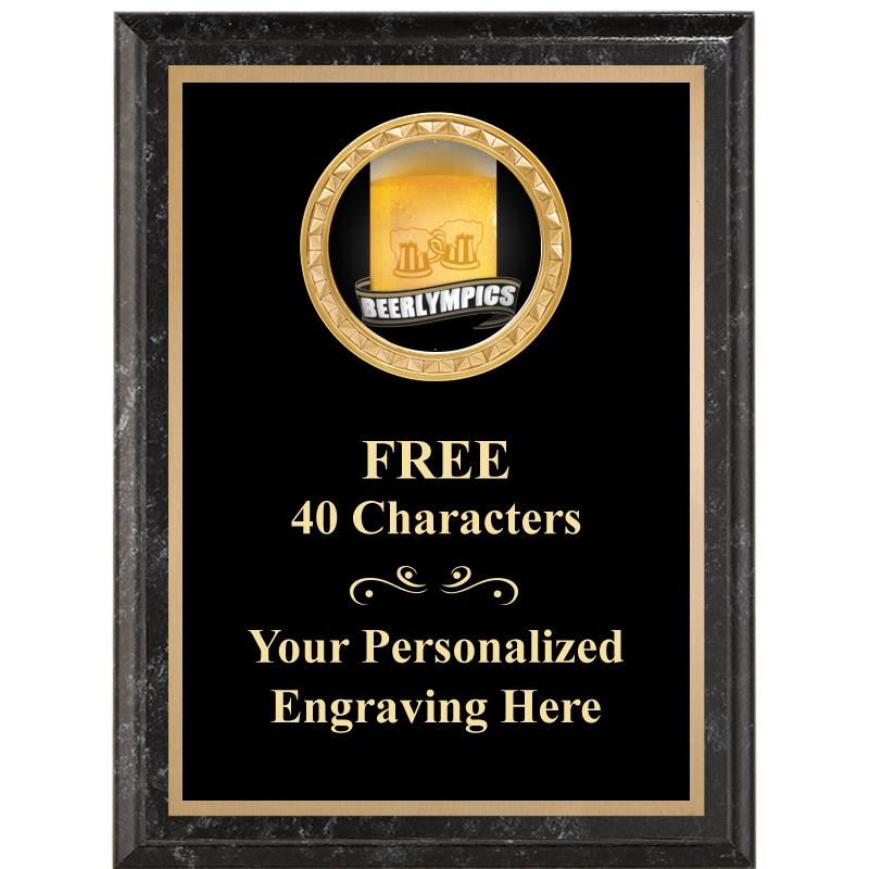 6X8 BLACK EXECUTIVE INSERT PLQ