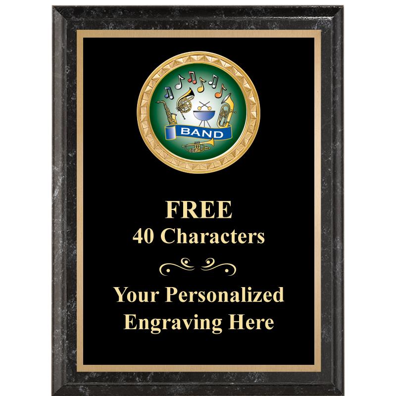 6X8 BLACK EXECUTIVE INSERT PLQ