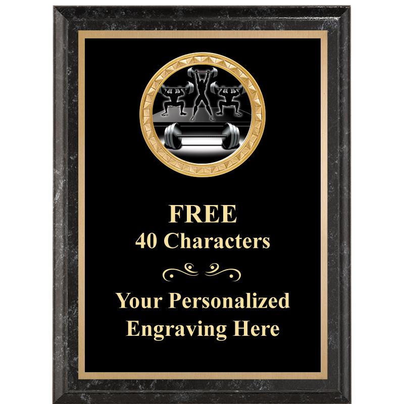 6X8 BLACK EXECUTIVE INSERT PLQ