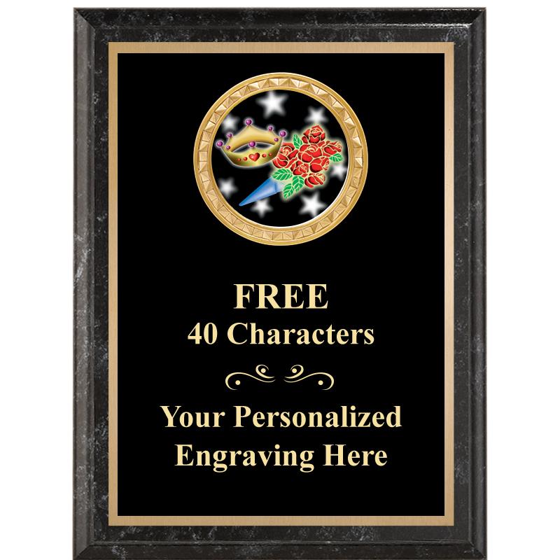 6X8 BLACK EXECUTIVE INSERT PLQ