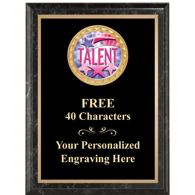 6X8 BLACK EXECUTIVE INSERT PLQ