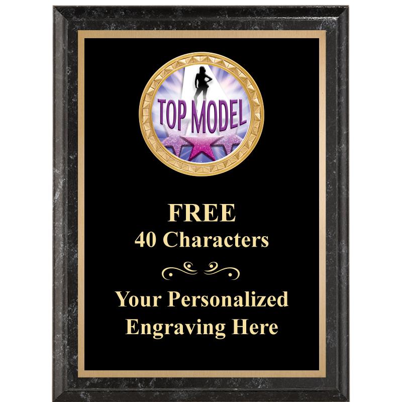 6X8 BLACK EXECUTIVE INSERT PLQ