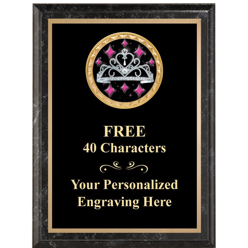 6X8 BLACK EXECUTIVE INSERT PLQ