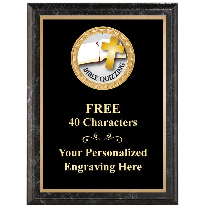 6X8 BLACK EXECUTIVE INSERT PLQ