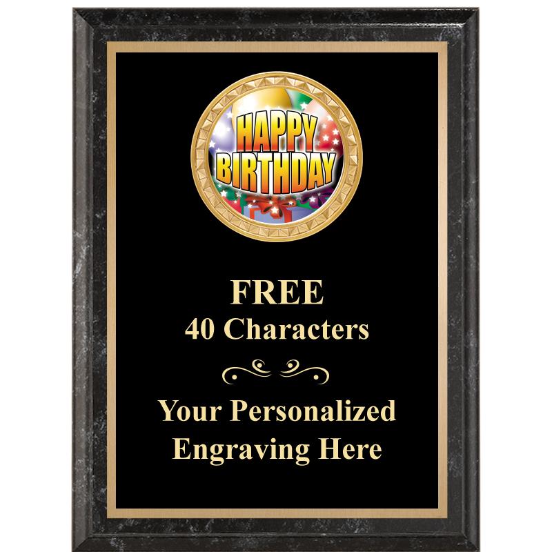 6X8 BLACK EXECUTIVE INSERT PLQ