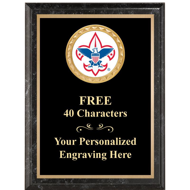 6X8 BLACK EXECUTIVE INSERT PLQ