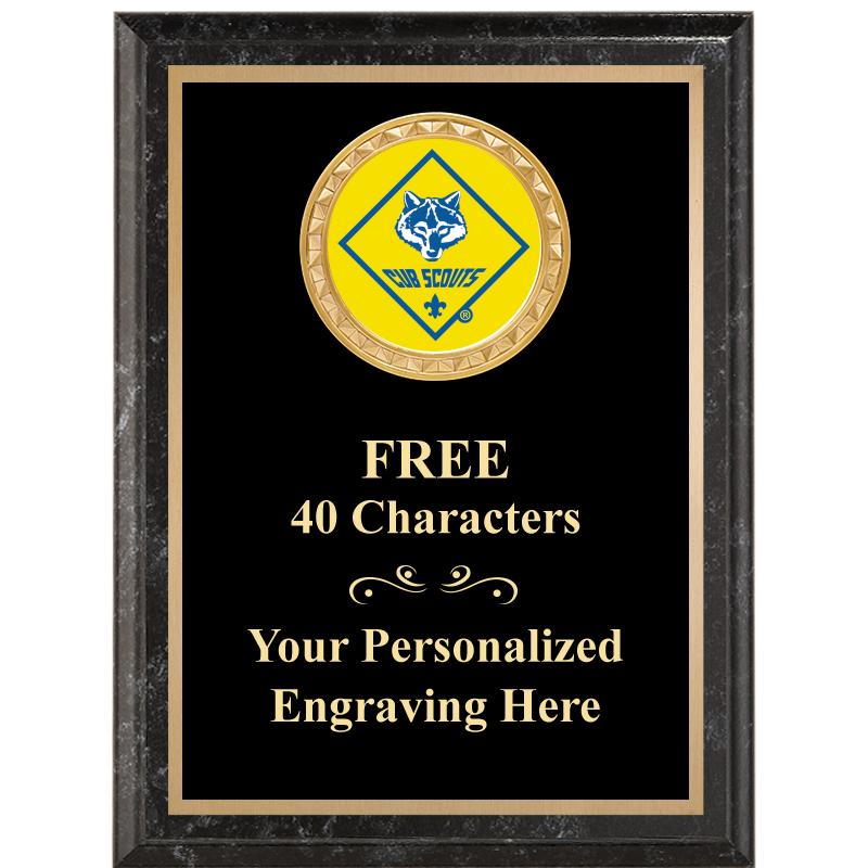 6X8 BLACK EXECUTIVE INSERT PLQ