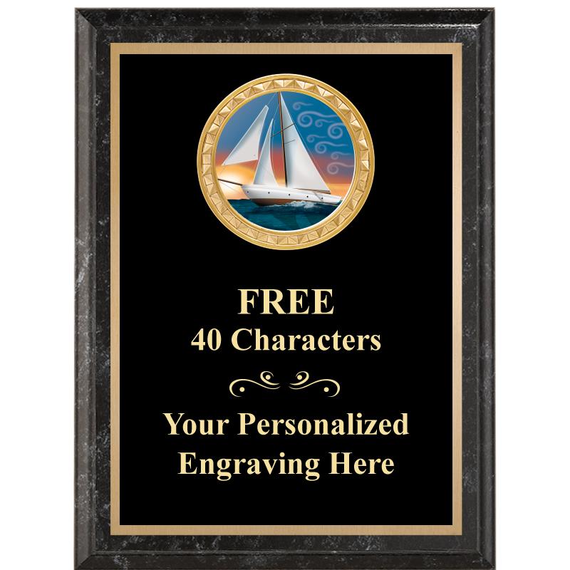 6X8 BLACK EXECUTIVE INSERT PLQ