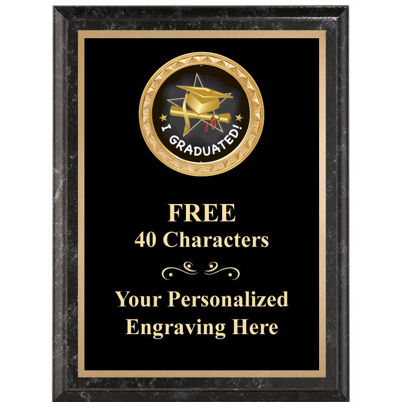 6X8 BLACK EXECUTIVE INSERT PLQ