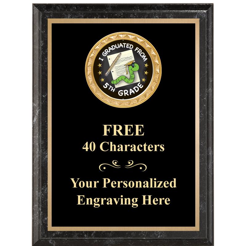 6X8 BLACK EXECUTIVE INSERT PLQ