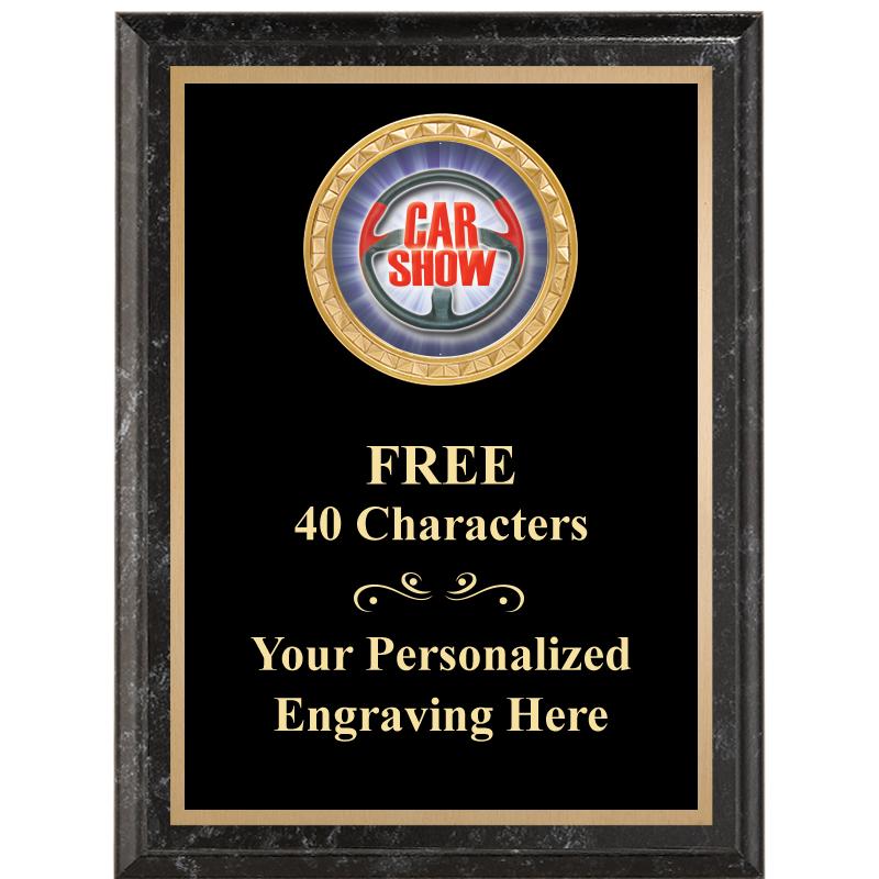 6X8 BLACK EXECUTIVE INSERT PLQ