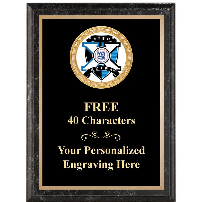 6X8 BLACK EXECUTIVE INSERT PLQ