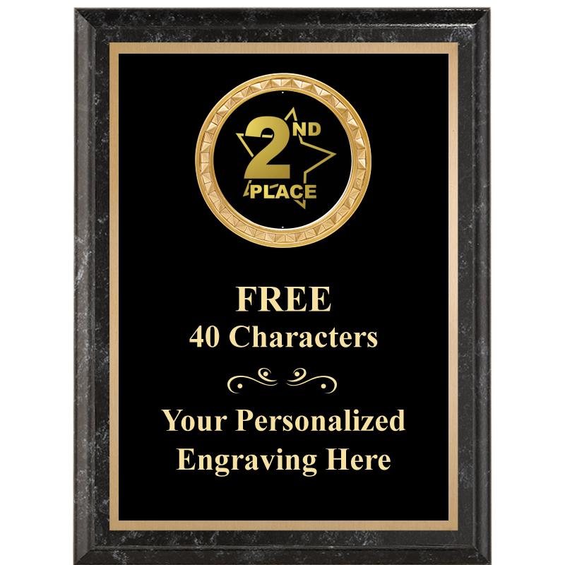 6X8 BLACK EXECUTIVE INSERT PLQ