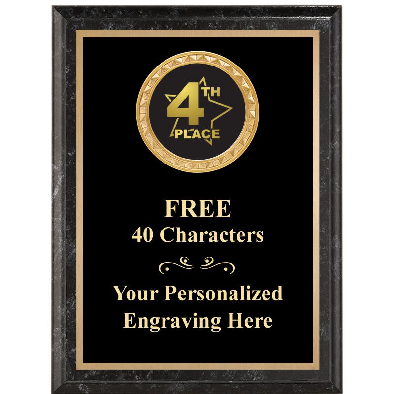 6X8 BLACK EXECUTIVE INSERT PLQ