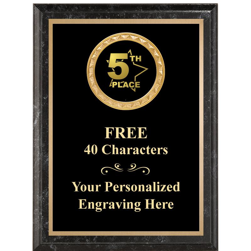 6X8 BLACK EXECUTIVE INSERT PLQ